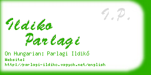 ildiko parlagi business card